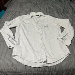 joseph abboud prince of eden Striped button down Shirt Mens Size large